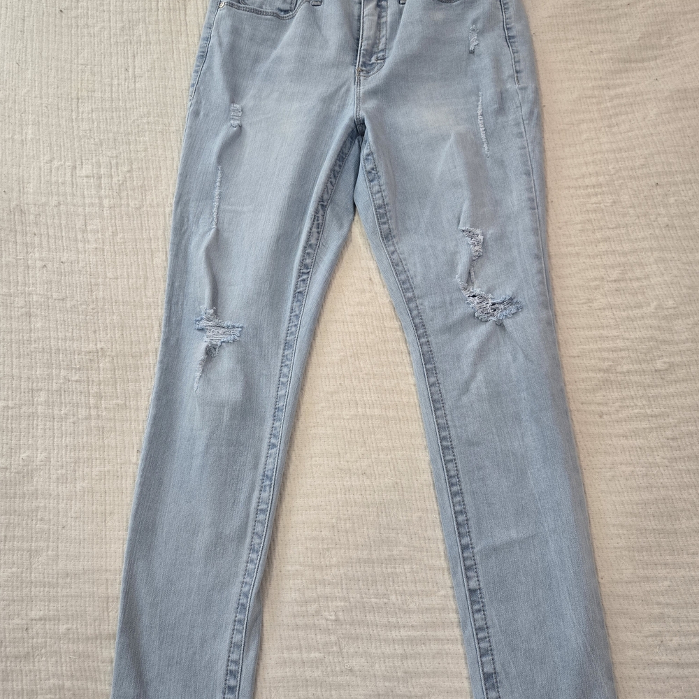 Seven7 Soft Blue Skinny Jeans